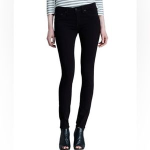 RAG & BONE/JEANS The Legging Jeans Black Plush